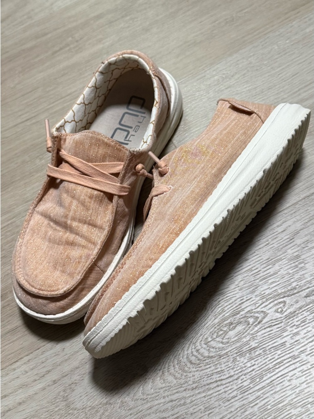 Hey Dude Wendy Sparkling Rose Gold